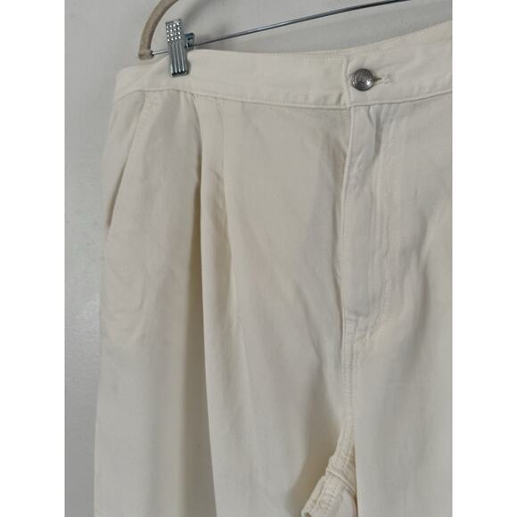 NWT Madewell Harlow Wide Leg Trouser Jeans Airy Denim Pleated VTG Canvas Size 33 - Picture 6 of 10